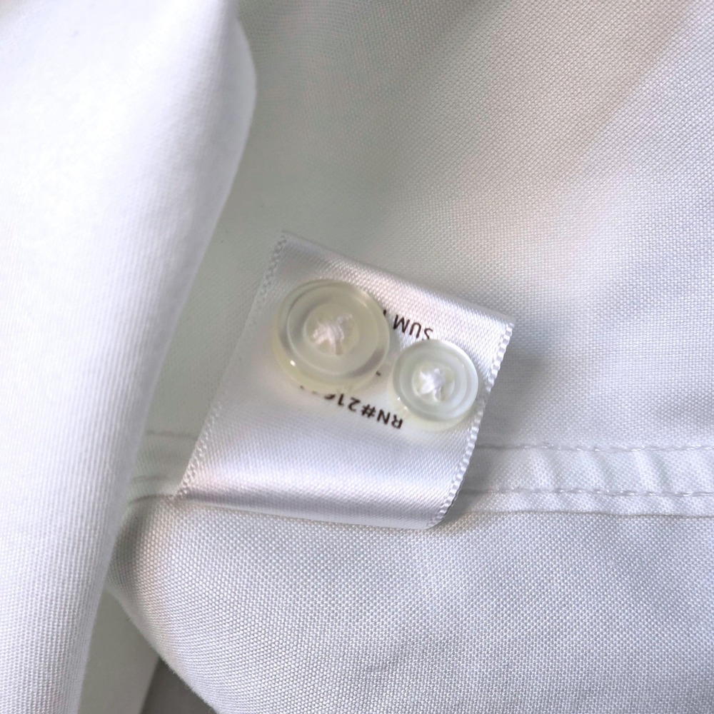 UNTUCKit Men's XXL Tall White Wrinkle Free Cotton Long Sleeve Button Down Shirt - Picture 9 of 14